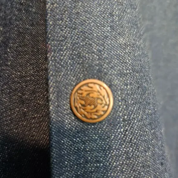 Vintage American West Denim Jacket 80s Womens Small Ranch Coat Western Chore - Picture 5 of 11